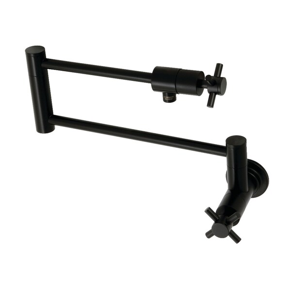 KS4100DX Concord Wall Mount Pot Filler, Matte Black